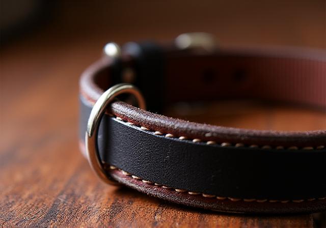 Collar de cuero premium
