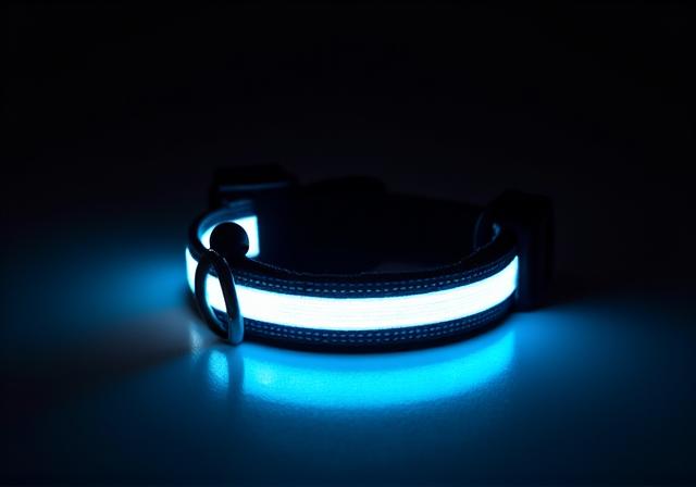 Collar reflectivo para uso nocturno